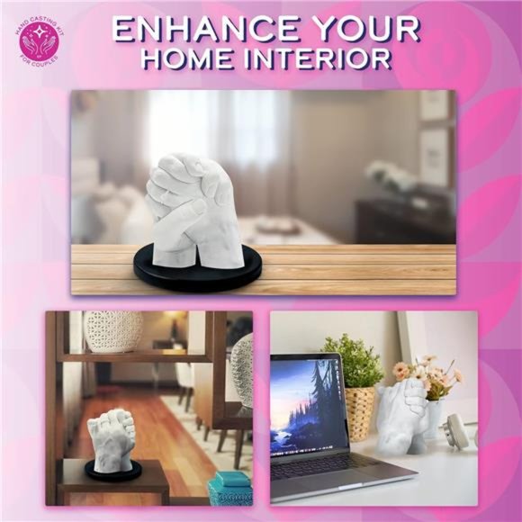 Hand Casting Kit for Couples with Practice Kit - Hand Mold Casting Kit - Picture 5 of 6